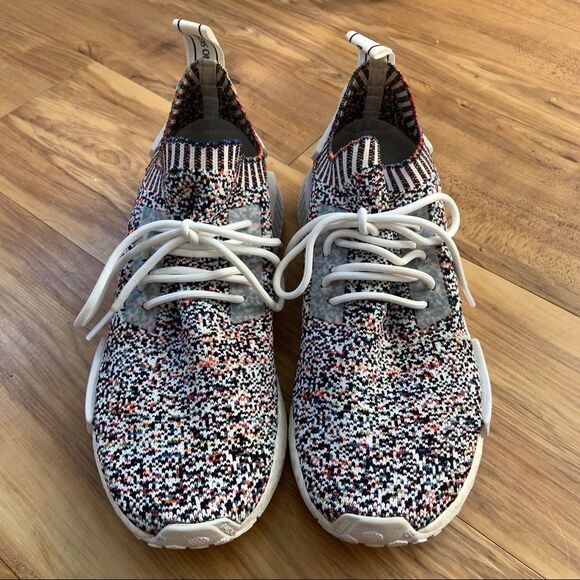 Adidas NMD R1 PK Primeknit Color Static Sneakers BW1126 US 7 - Picture 2 of 13